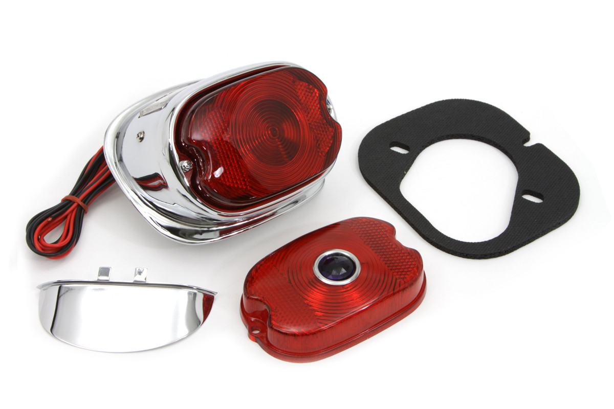 V-Twin - Chrome 1955 Style Tail Lamp Kit