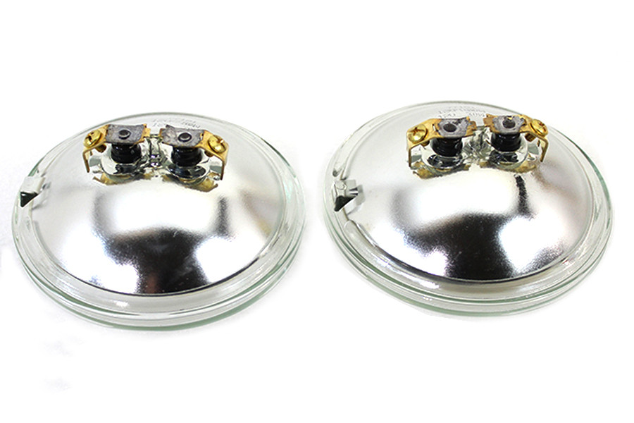 Wyatt Gatling #77181 - Clear 4-1/2 inch 12 Volt Sealed Beam Spotlamp Bulb Set