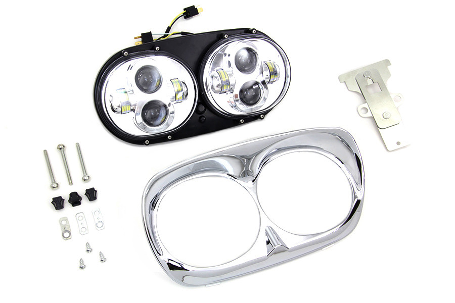 Wyatt Gatling #67700109 CH/CH - Chrome Dual LED Headlamp Unit