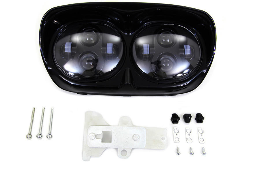 Wyatt Gatling #67700109 BL/BL - Black Dual LED Headlamp Unit