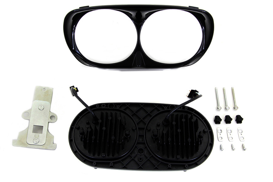 Wyatt Gatling #67700109 BL/BL - Black Dual LED Headlamp Unit