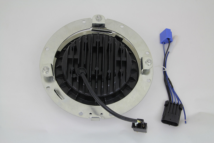 Wyatt Gatling #8-483 - 7 inch LED Headlamp Assembly Gloss Black