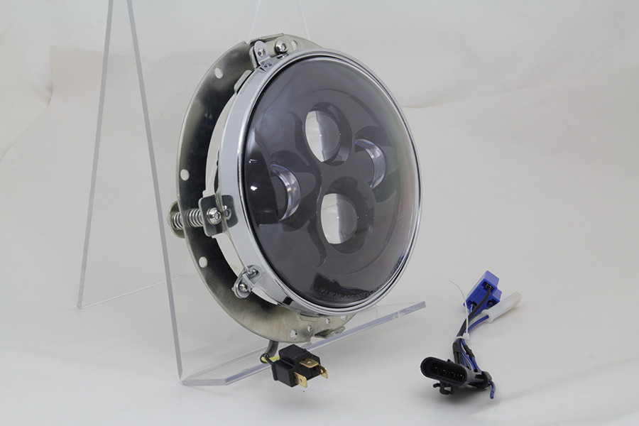 Wyatt Gatling #8-483 - 7 inch LED Headlamp Assembly Gloss Black