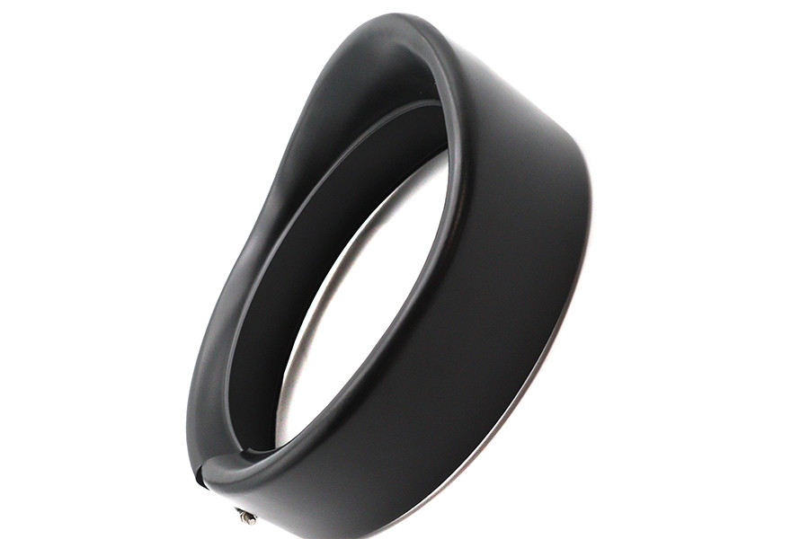 Wyatt Gatling #61400293 - Outer Headlamp Black Frenched Trim Ring with Visor