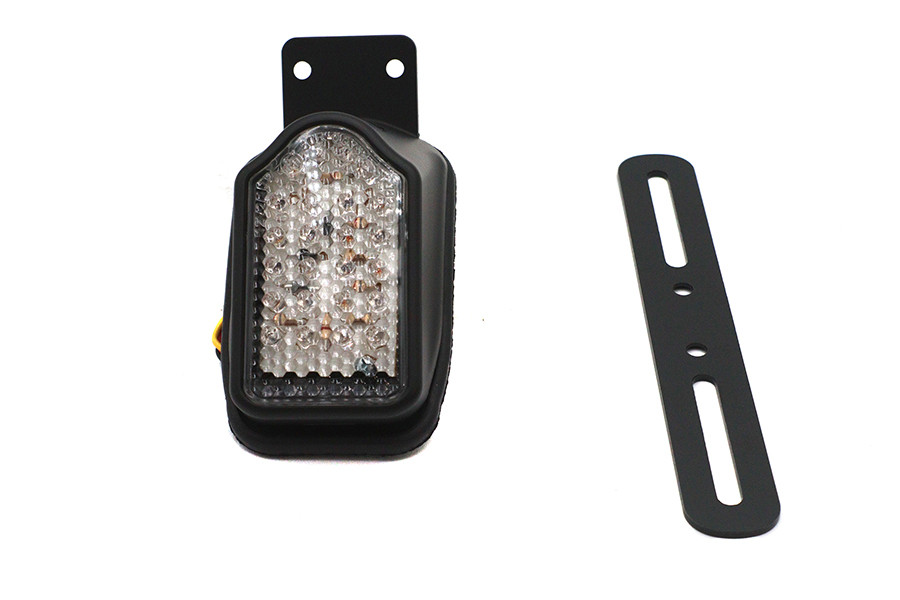 Wyatt Gatling #19158B - Black Mini Tombstone Tail Lamp with Bracket