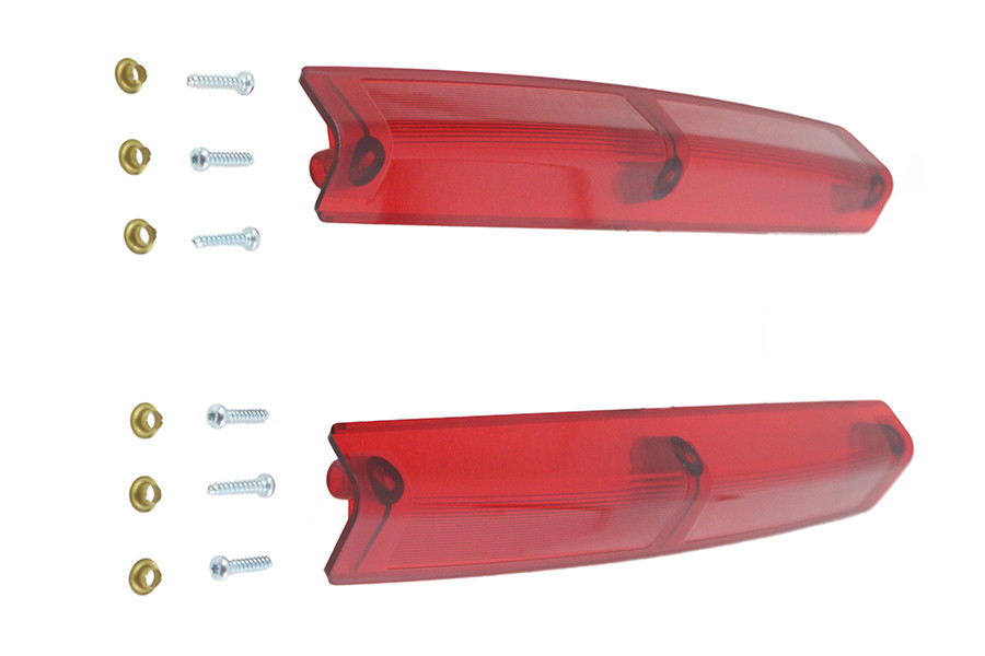 Wyatt Gatling #302205 - Tour Pak Red Side Marker Lamp Lens Set
