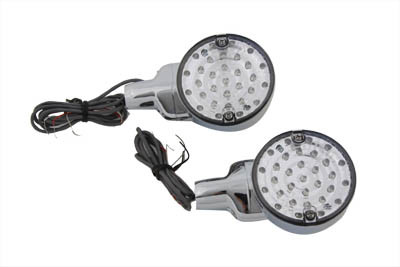 Wyatt Gatling #63128 - LED Turn Signal Set Rear Clear Lens