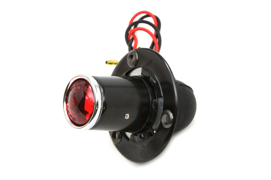 Wyatt Gatling #63512 - Black 1 inch Round Tail Lamp