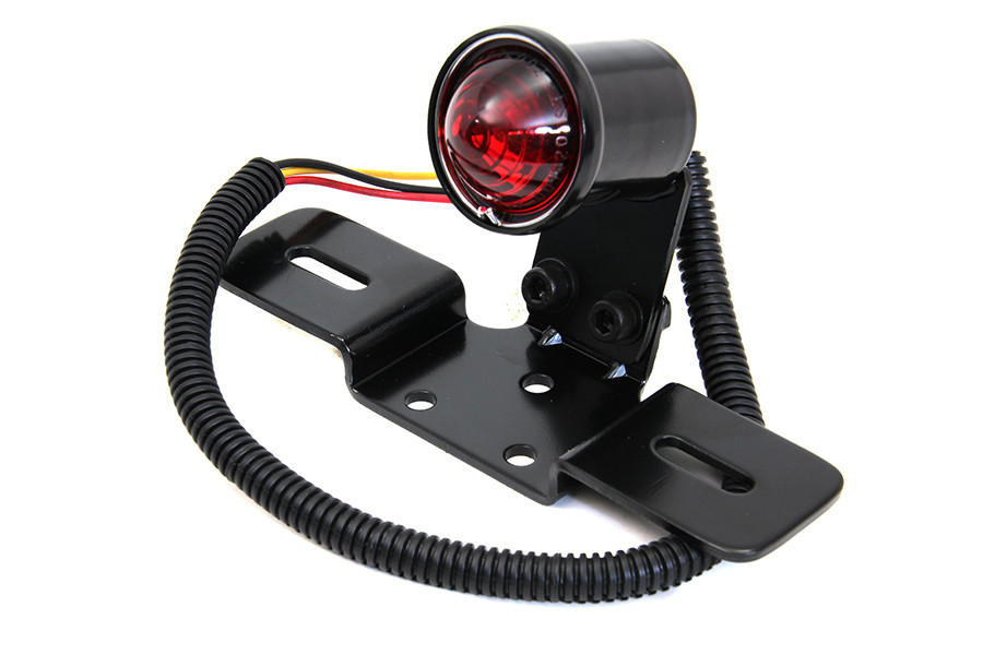 Wyatt Gatling #77991B - Black Round Tail Lamp