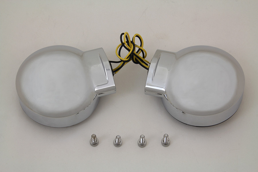 Wyatt Gatling #12-6030SRQE - Chrome LED Turn Signal Set Rear