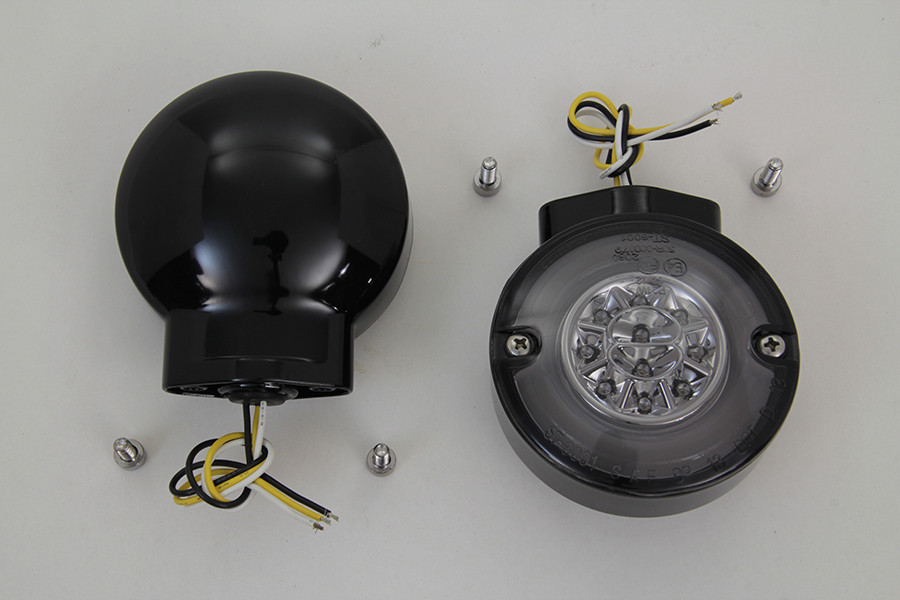 Wyatt Gatling #12-6030SFGBQE - LED Turn Signal Set Front Black