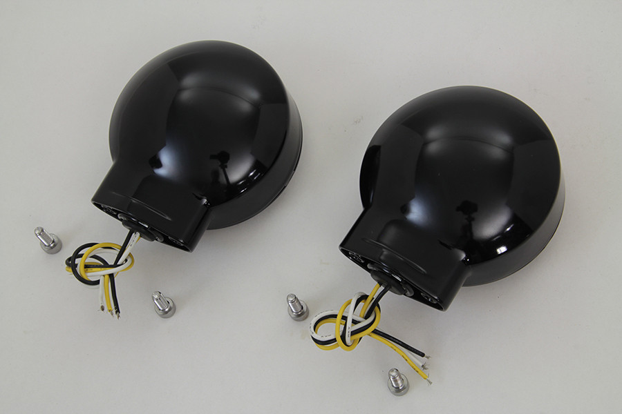 Wyatt Gatling #12-6030SFGBQE - LED Turn Signal Set Front Black