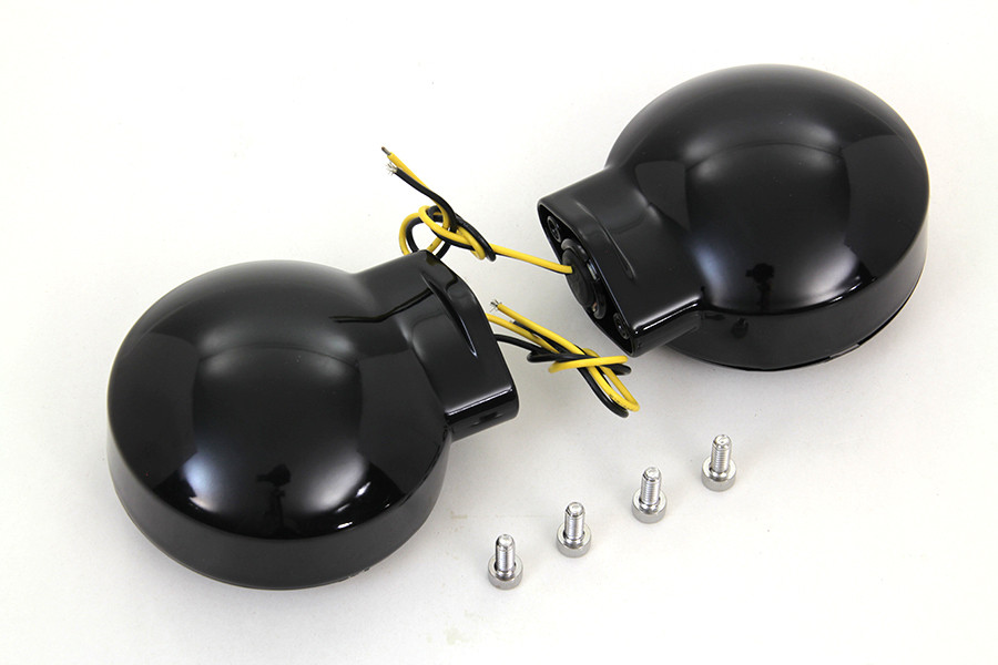 Wyatt Gatling #12-6030SRGBQE - Black LED Turn Signal Set Rear