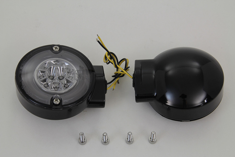 Wyatt Gatling #12-6030SRGBQE - Black LED Turn Signal Set Rear