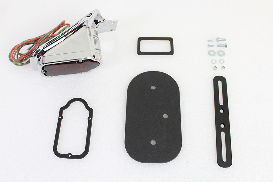 V-Twin - Replica Chrome Tombstone Style Tail Lamp Assembly