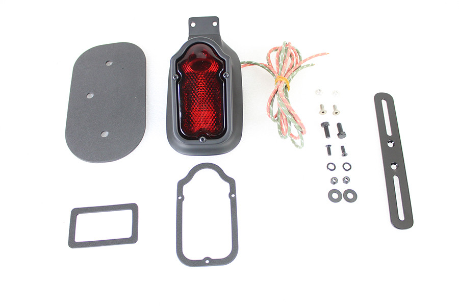 V-Twin - Replica Black Tombstone Style Tail Lamp Assembly