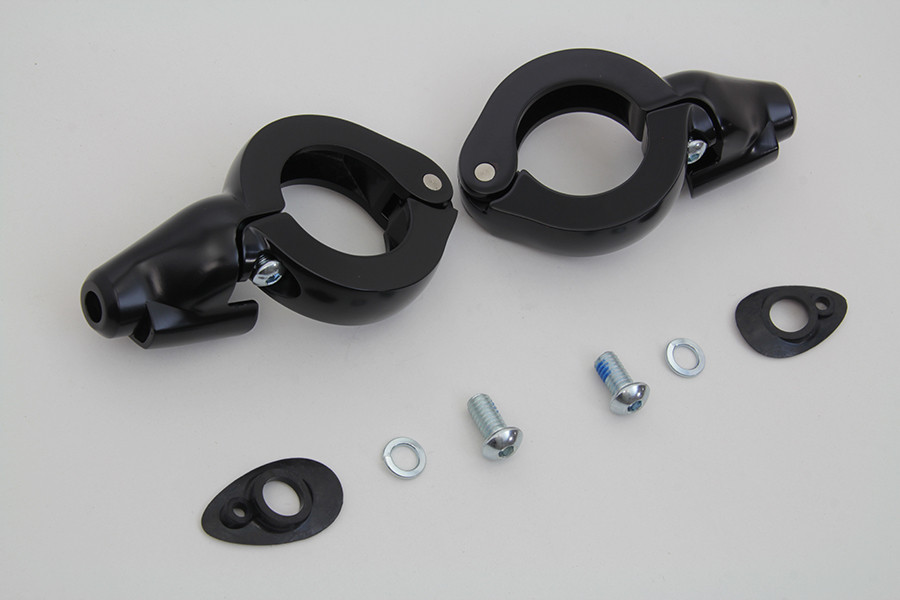 Wyatt Gatling #7854 - Black Turn Signal Relocation Kit 41mm Forks