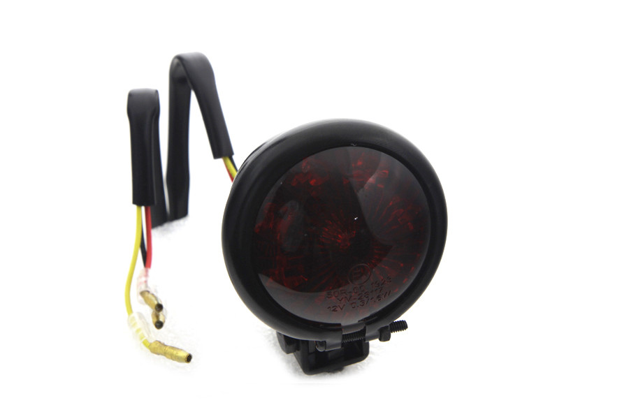 Wyatt Gatling #L24-0435BRLEDE - Round LED Tail Lamp with Red Lens