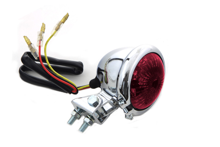 Wyatt Gatling #L24-0435CMLEDE - Round LED Tail Lamp with Smoked Lens
