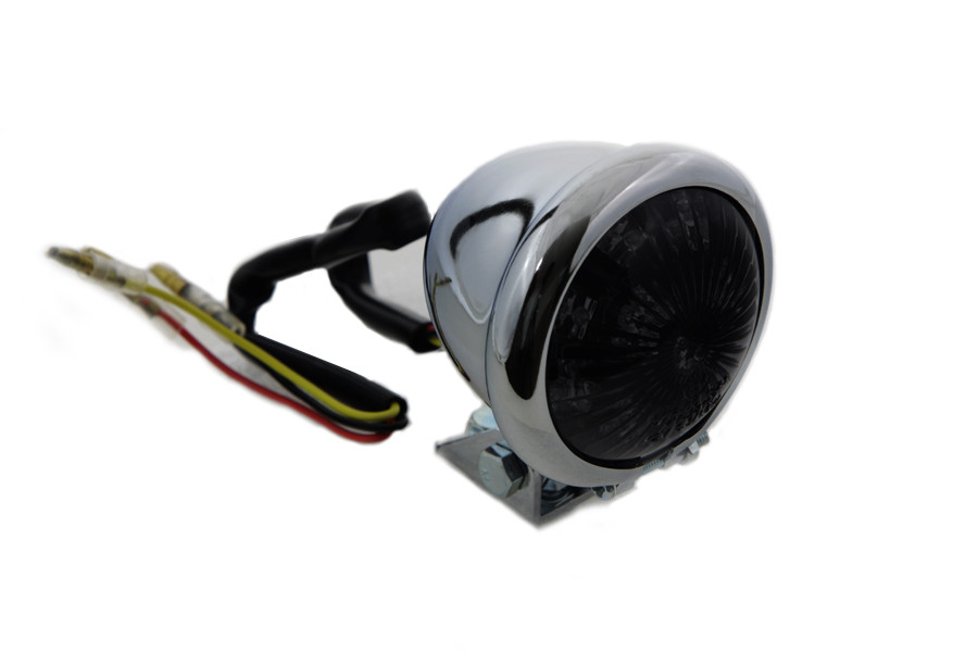 Wyatt Gatling #L24-0435CMLEDE - Round LED Tail Lamp with Smoked Lens
