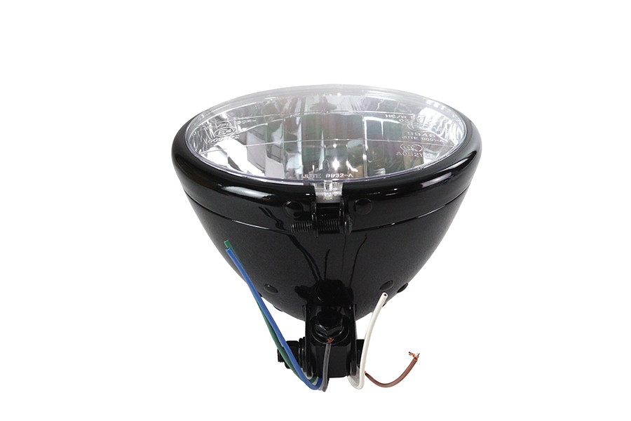 Wyatt Gatling #L20-6119BE - Spring Fork Style Headlamp Assembly Black