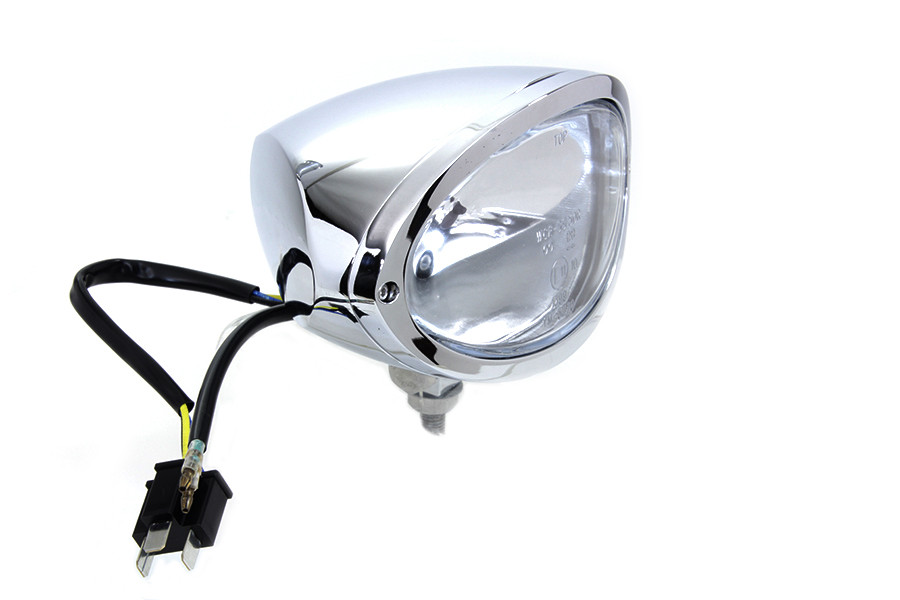 Wyatt Gatling #83090 - Chrome Oval Style Headlamp