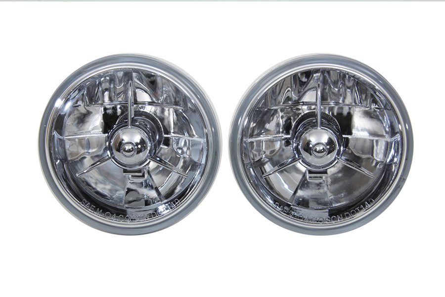 V-Twin - 4-1/2 inch H4 Spotlamp Bulb Set