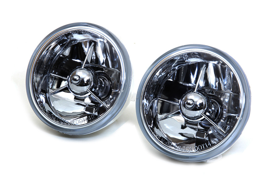 V-Twin - 4-1/2 inch H4 Spotlamp Bulb Set