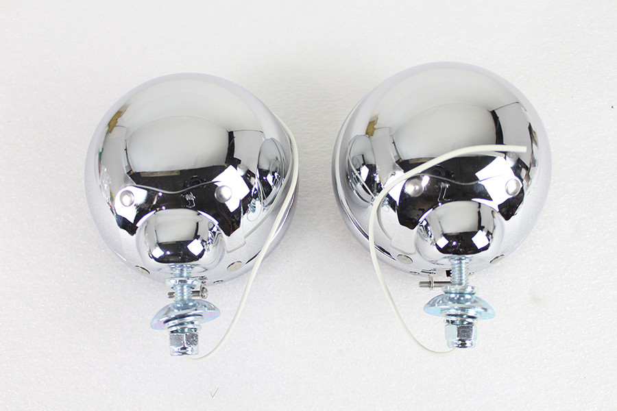 V-Twin #78480 - Red and Blue Police Spotlamp Set
