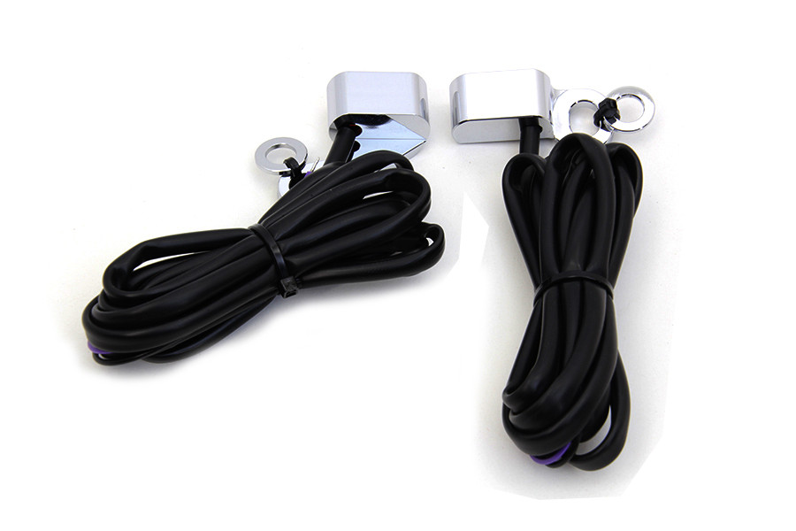 Wyatt Gatling #L22-0230CAE - Chrome LED Turn Signal Set