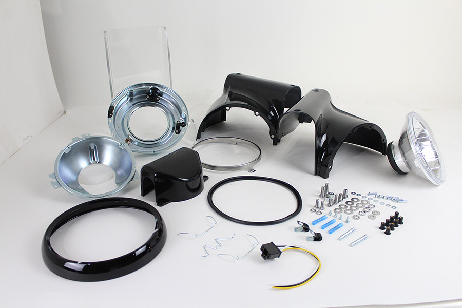 Wyatt Gatling #L20-0629GBKD - Headlamp Cowl Kit Black
