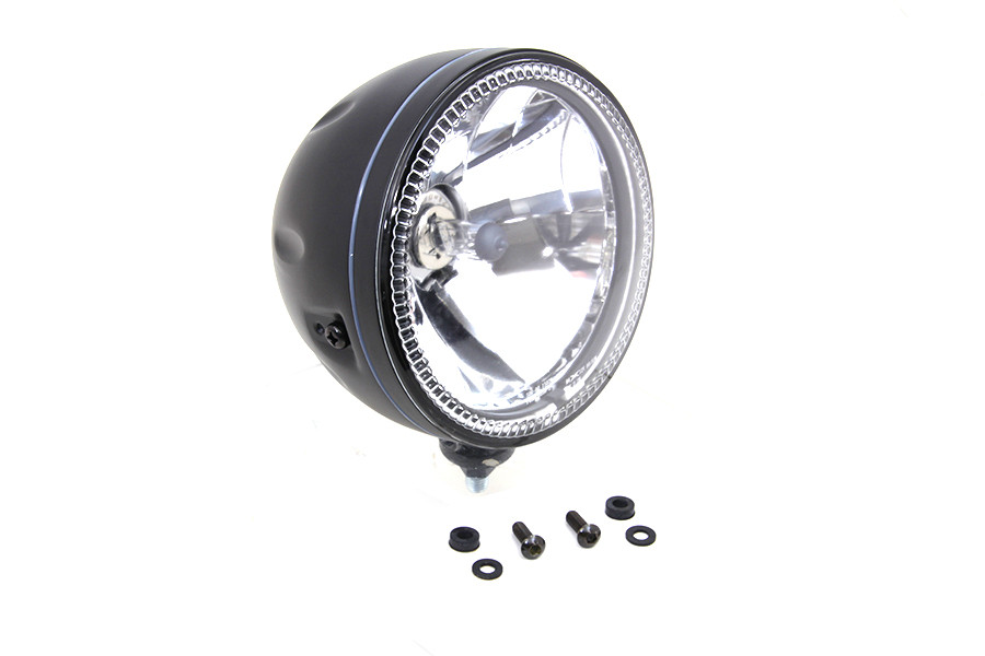 Wyatt Gatling #161904 - 5-3/4 inch H4 Headlamp Unit Black