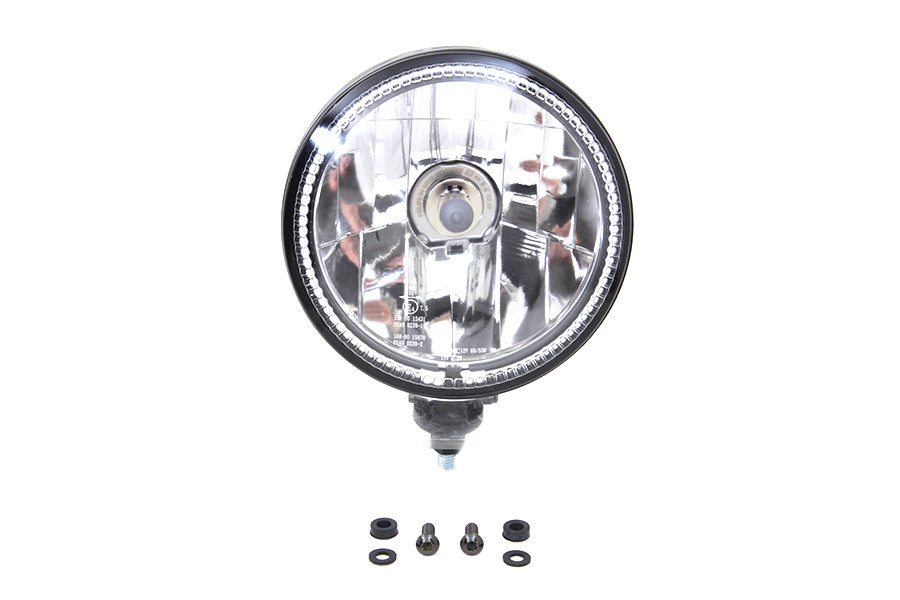 Wyatt Gatling #161904 - 5-3/4 inch H4 Headlamp Unit Black