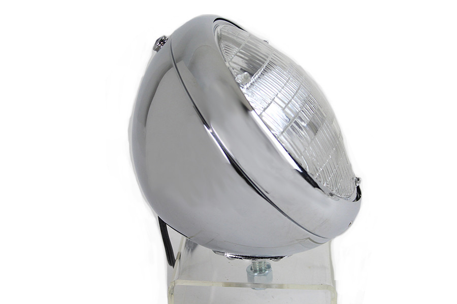 Wyatt Gatling - Vintage 7 inch Round Headlamp 6 Volt