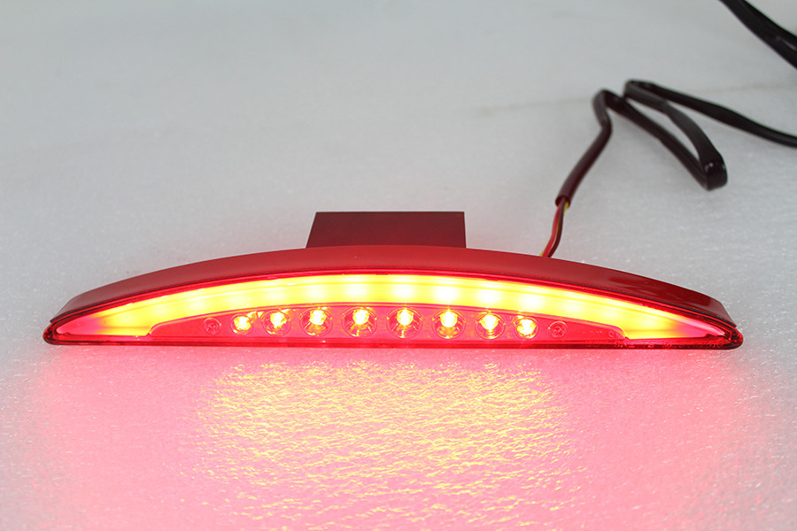 Wyatt Gatling #78393 - Slice Style LED Fender Mount Tail Lamp with Red Lens