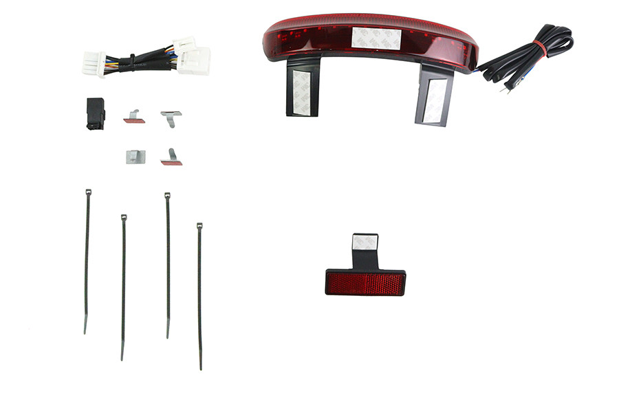 Wyatt Gatling #78394 - Chopped Fender Rear Edge LED Lamp with Red Lens