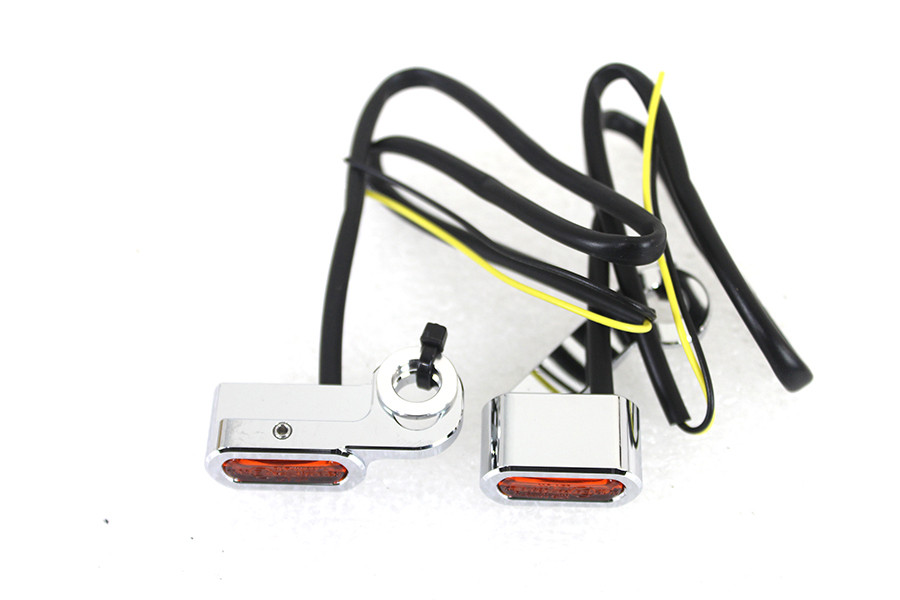 Wyatt Gatling #78413 - Chrome LED Turn Signal Set