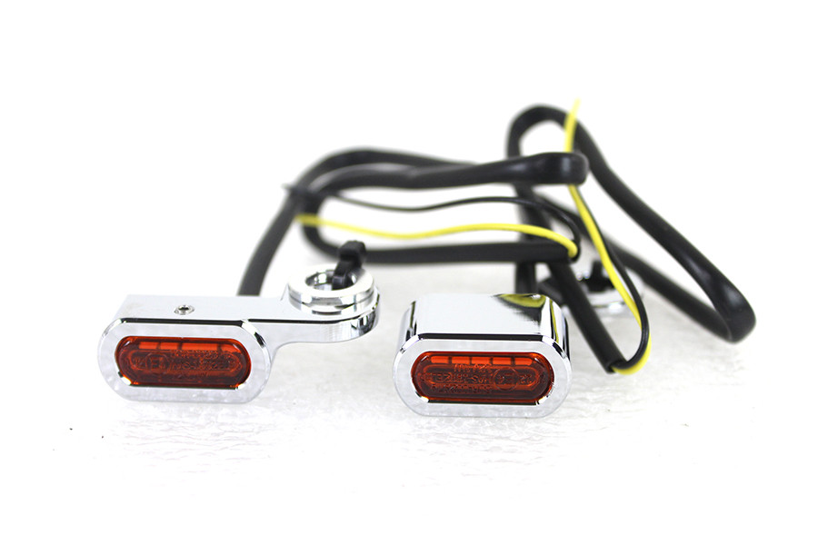 Wyatt Gatling #78413 - Chrome LED Turn Signal Set