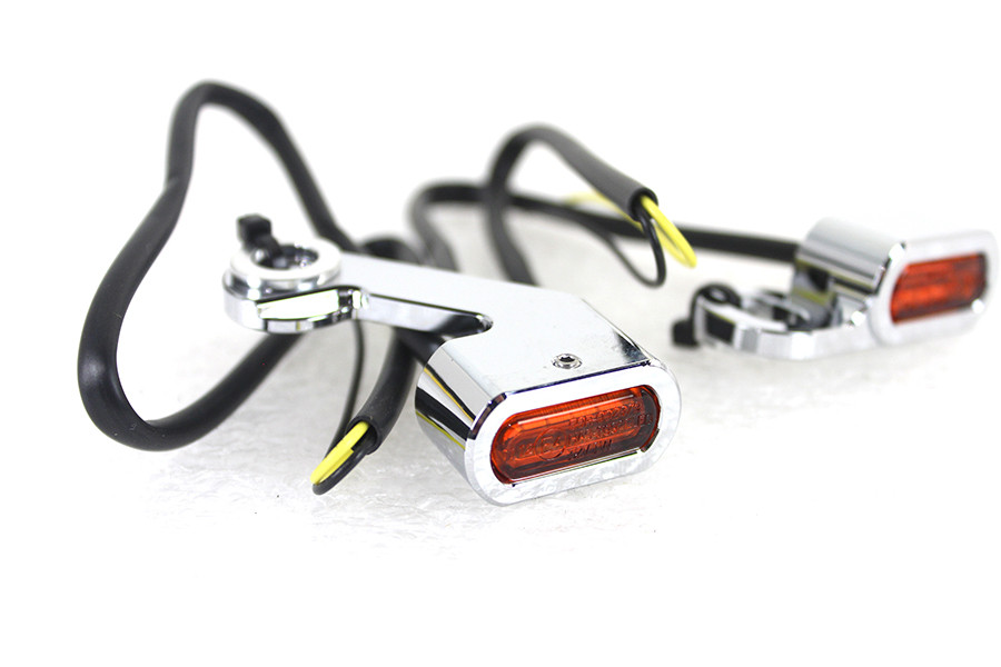 Wyatt Gatling #78413 - Chrome LED Turn Signal Set