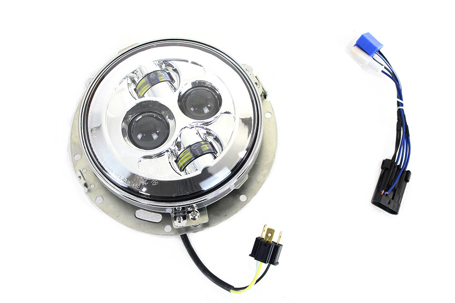 Wyatt Gatling #8-482 - 7 inch LED Headlamp Assembly Chrome