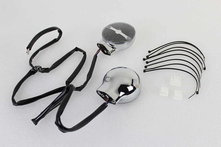 Wyatt Gatling #MLHD00T01S - Amber LED Flat Lens Turn Signal Set