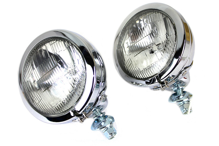 Wyatt Gatling #78477 - 4-1/2 inch Fluted Lens Spotlamp Set with 6 Volt Bulb
