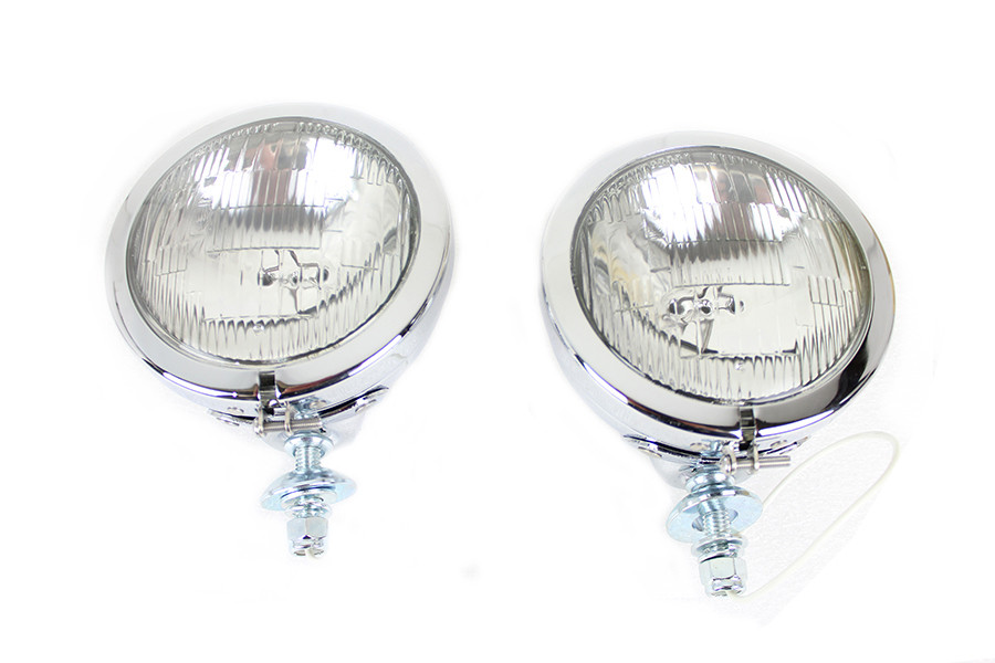 Wyatt Gatling #78477 - 4-1/2 inch Fluted Lens Spotlamp Set with 6 Volt Bulb