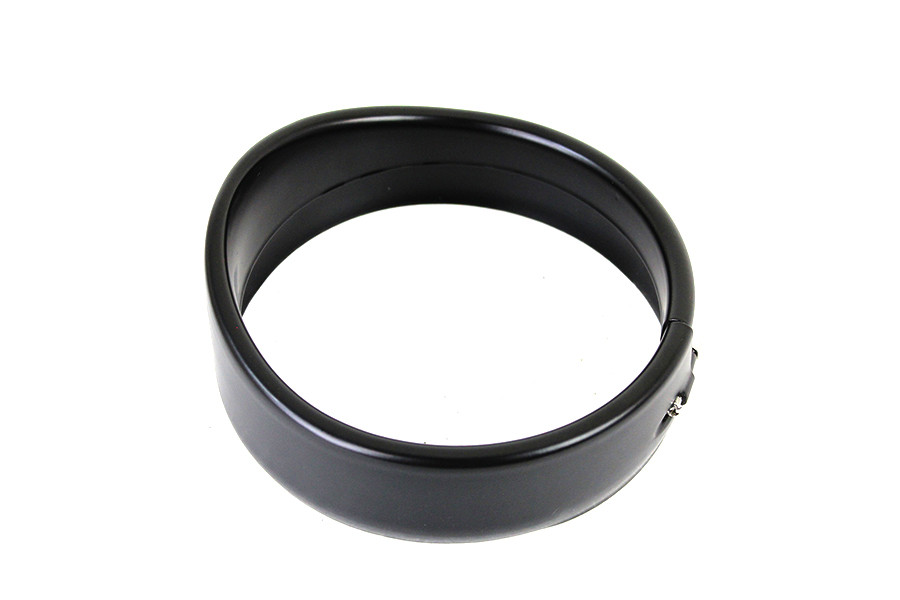 Wyatt Gatling #MPHD0006 - 5-3/4 inch Visor Style Headlamp Trim Ring Black