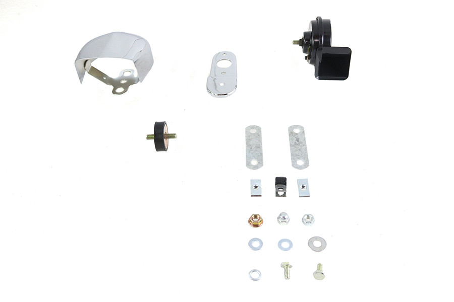 V-Twin #78612 - Softail Horn Kit with Chrome Cover