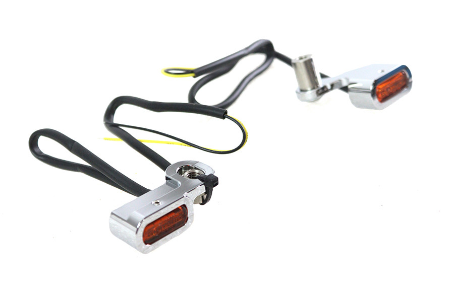 V-Twin #78415A - Chrome LED Turn Signal Set