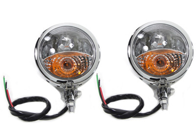 V-Twin - Chrome Spotlamp Assembly Set