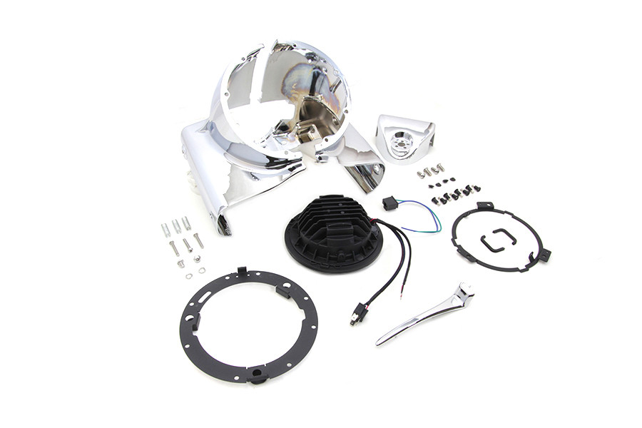 V-Twin - Headlamp Cowl Assembly Chrome