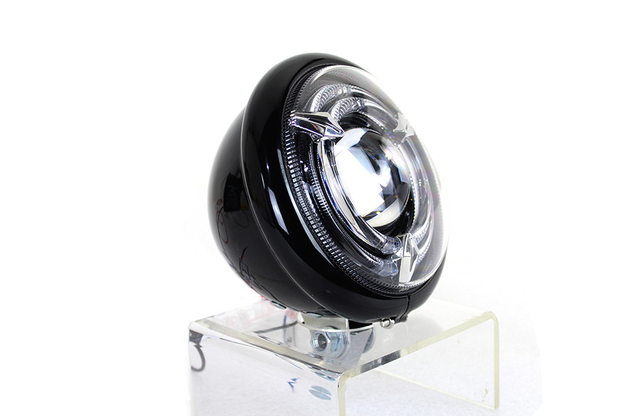 Wyatt Gatling - 5-3/4 inch Bates Style LED Headlamp Black