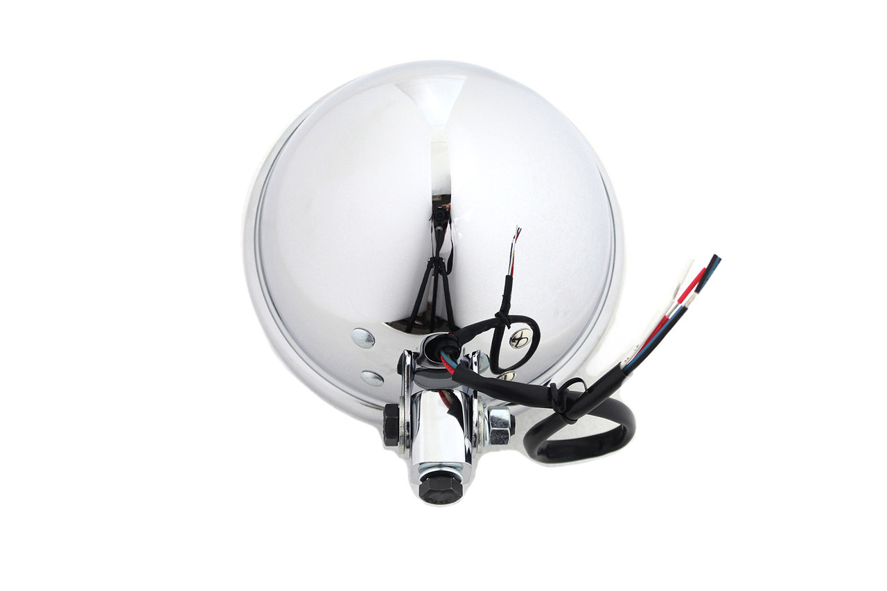 Wyatt Gatling - 5-3/4 inch Bates Style LED Headlamp Chrome